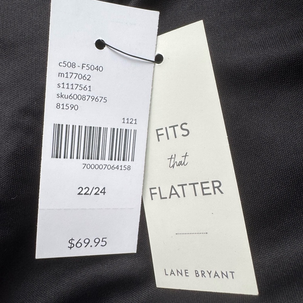 NWT LANE BRYANT Black Sequin Top - Picture 6 of 6
